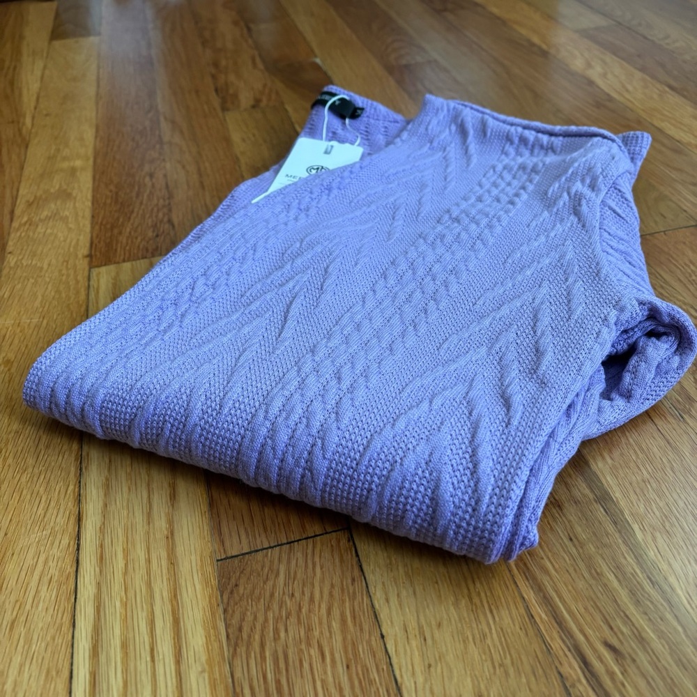 Lavender Purple Knit Cardigan Sweater - Picture 6 of 7